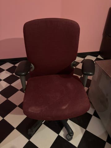 Bureaustoel - Rood/Bordeaux - Gebruikt