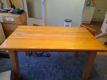 eiken houten eettafel op te halen in Venlo