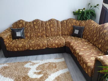 Comfortabele Hoekbank met Bloemenpatroon