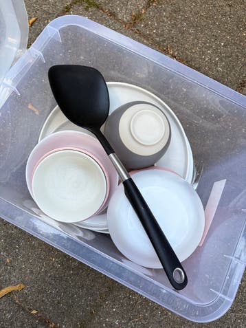 Servies en bestek set