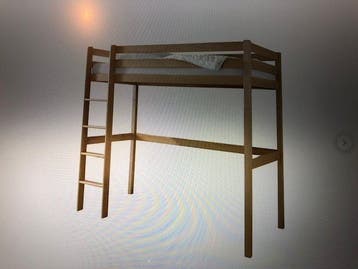 Houten hoogslaper Gratis