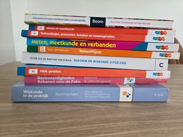 diverse (reken)boeken pabo
