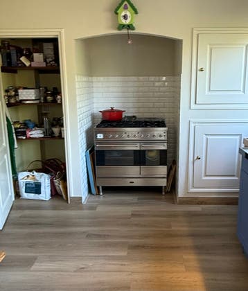 Vrijstaand gasfornuis met oven - RVS