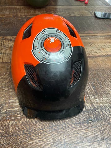 B'Twin KH 520 Robot kinderfietshelm - Oranje/Zwart