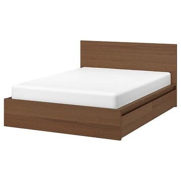 IKEA Malm bed 140x200 met 2 lades en lattenbodems