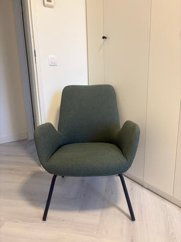 Comfortabele groene fauteuil - Zo goed als nieuw