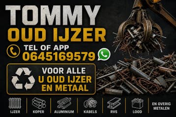 gezocht naar Oud ijzer en witgoed komen het gratis ophalen