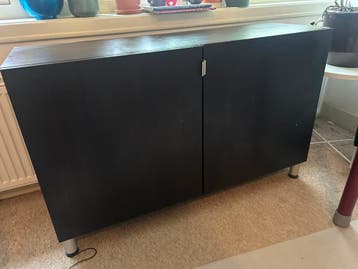 2x donkerbruine kast(jes)