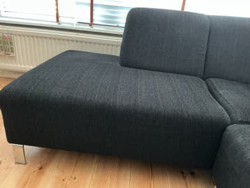 Hoekbank, gratis af te halen zonder kussens