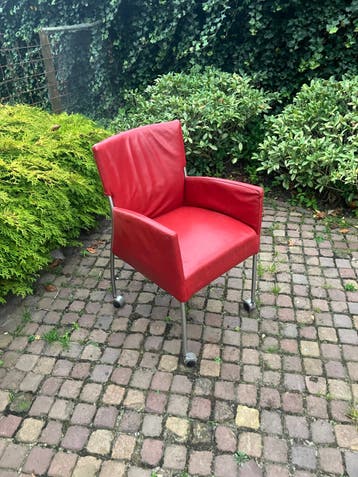 6 Stoelen met Wieltjes in Diverse Kleuren