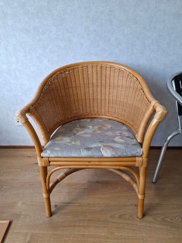 stoel, rotan, riet.
