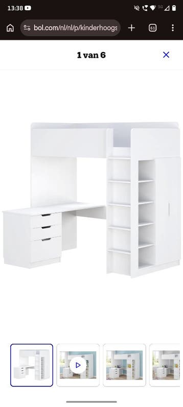 Gratis witte ikea hoogslaper