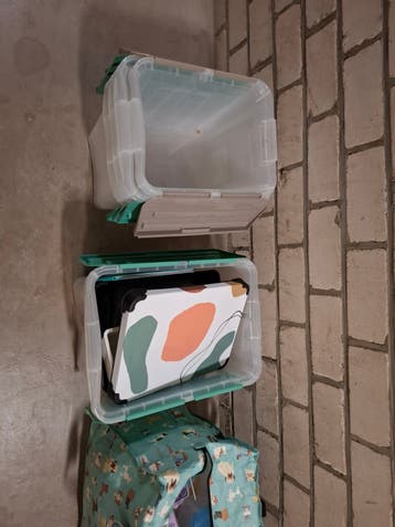 Gratis opbergbakken, groot en klein