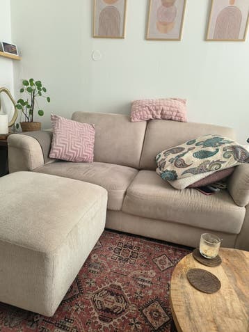 Comfortabele 2-zitsbankf en fauteuil