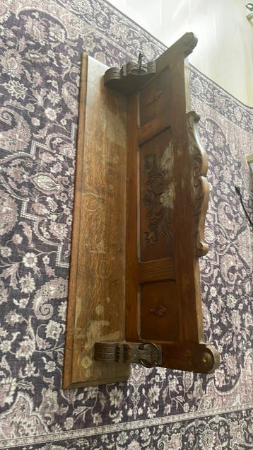 Vintage plank / kapstok hout