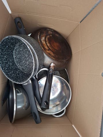 Diverse pannen set - Gebruikt maar functioneel