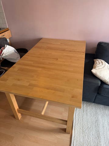 Uitschuifbare eettafel - 155/210 cm lang, 90 cm breed