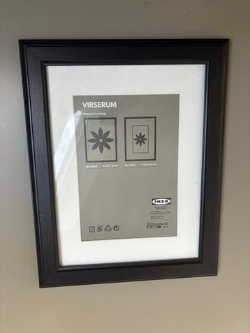 IKEA VIRSERUM Fotolijsten 3st bruin+wit 30x40 cm50x50cm