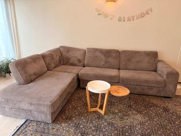 Comfortabele hoekbank GRATIS