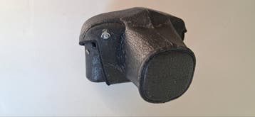Vintage Leren Camerahoes - Zwart, Gebruikt
