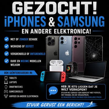 Iphone / Samsung gezocht