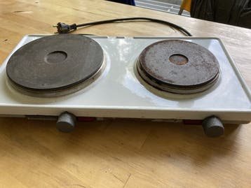 2-pits elektrische kookplaat (2000 Watt)