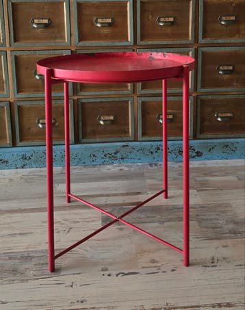 Gladom Bijzettafel rood Ikea