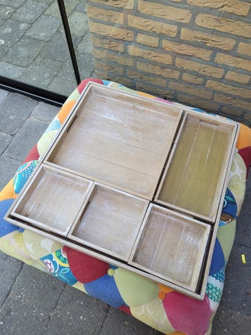 Dienblad met poef