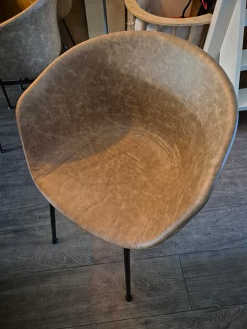 Moderne eetkamerstoel 6x - Gebruikt
