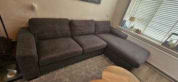 Mag snel weg! 3 zitsbank pronto wonen met chaise longue