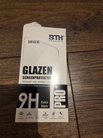 Glazen Screenprotector voor Samsung A22 5G - Extra Sterk 9H