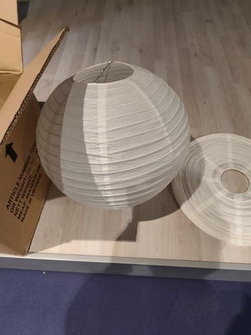 Witte lampionnen - diverse maten
