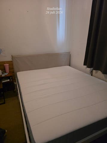 gratis 2pers.ikea bed & matras, 1.60 x 2 m.l, 1.5 jaar oud