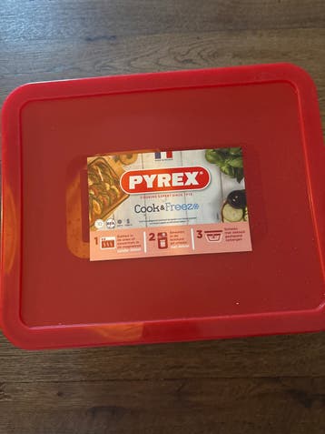 Pyrex Cook & Freeze Glazen Ovenschaal met Deksel