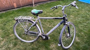 Herenfiets met zachte banden