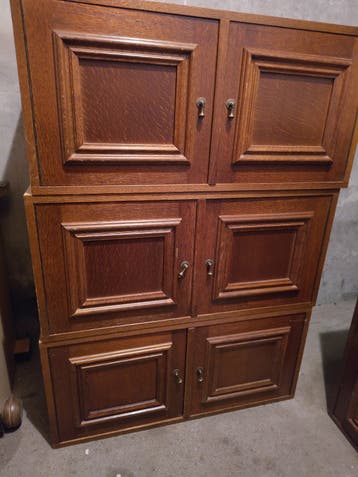 kast in drie delen
