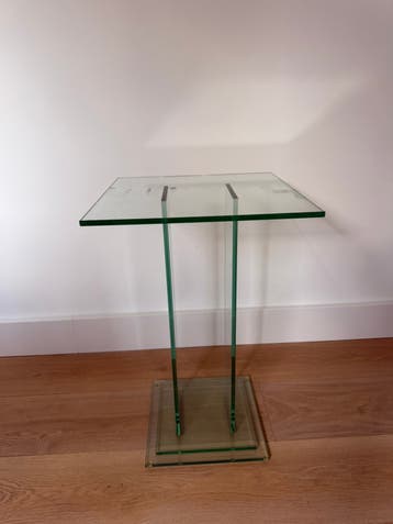 GRATIS OPHALEN - Glazen sokkel 63 cm hoog