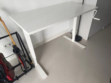 IKEA SKARSTA Zit-sta bureau 120x70cm, handmatig verstelbaar