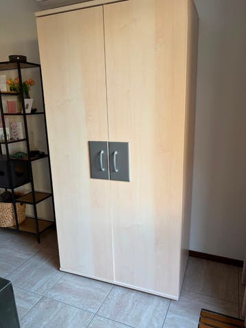 Kledingkast | 100 cm breed, 200 cm hoog en 58,5 cm diep