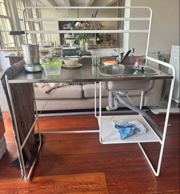 Kitchenette spoelbak met kraan IKEA