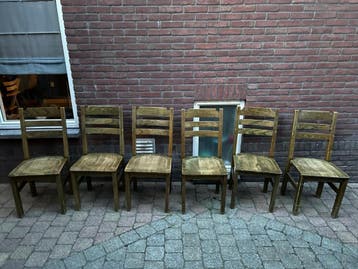 Eiken eetkamerstoelen
