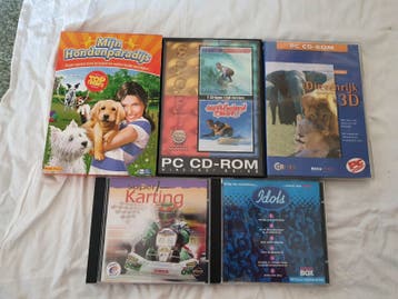 Pc games. Honden paradijs, dierenrijk, surfen idols karting
