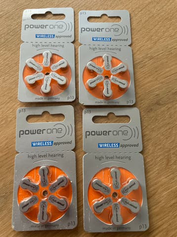 Power One P13 hoortoestelbatterijen (4x6 stuks)