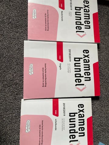 Examenbundel VWO 2018/2019 - Nederlands, Engels, Scheikunde