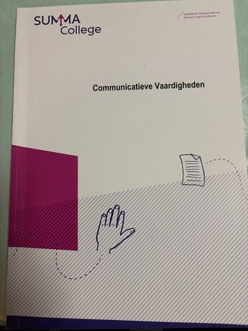 Communicatieve Vaardigheden Summa College MBO