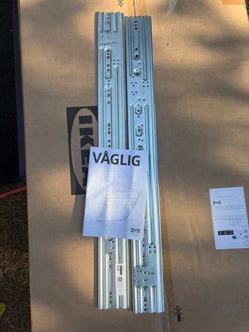 IKEA VÅGLIG Montage rail front vaatwasser