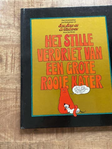 Stripboek ‘het stille verdriet van een grote rooie kater’