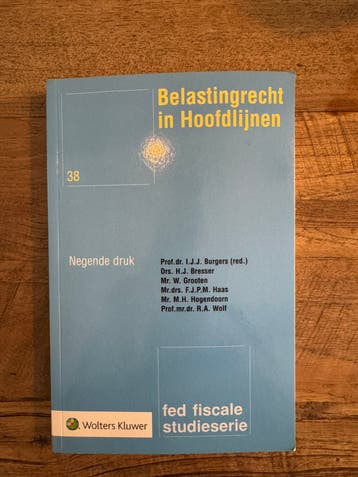 I.J.J. Burgers - Belastingrecht in Hoofdlijnen