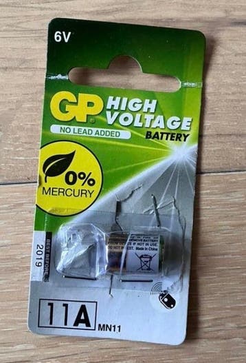 GRATIS GP High Voltage Batterij 6V 11A MN11 (Nieuw)