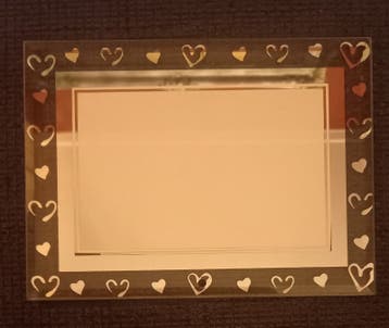 Gratis glazen fotolijstje 15x10 cm